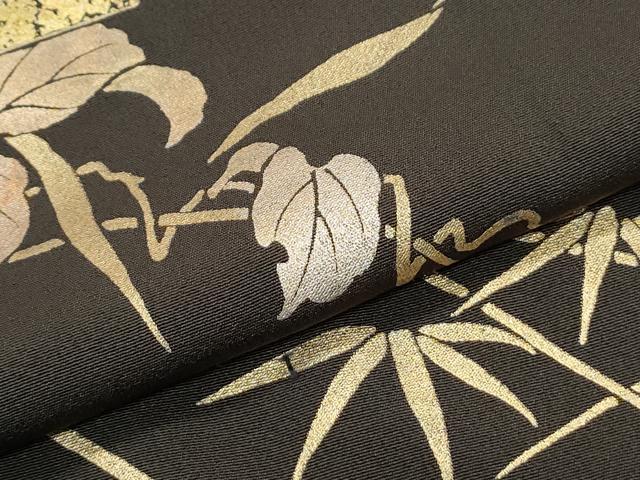 平和屋着物●訪問着 竹屋町刺繍 草花文 金彩 正絹 逸品 CABI1284th
