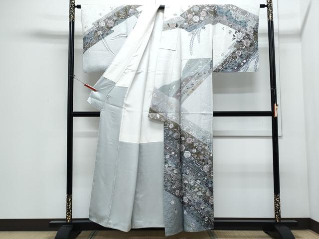 平和屋着物●訪問着 辻が花 暈し染め 金彩 正絹 逸品 CABI1286th
