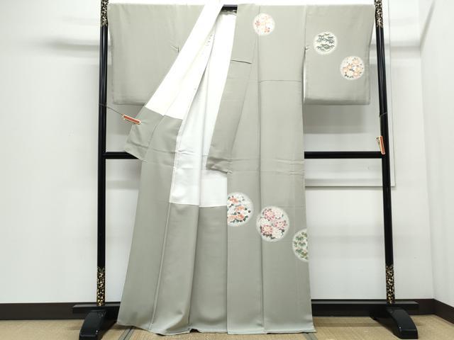平和屋着物●訪問着 花丸文 金彩 正絹 逸品 CABI1292th