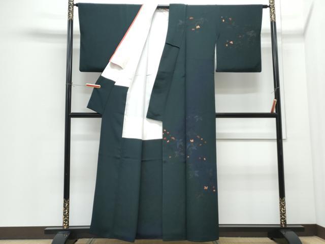 平和屋着物●訪問着 刺繍 道長枝花文 金彩 正絹 逸品 CABI1310th