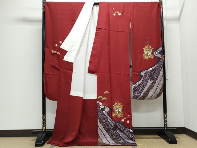 平和屋着物●豪華振袖 駒刺繍 絞り 鉾 金彩 正絹 逸品 CABI1314th