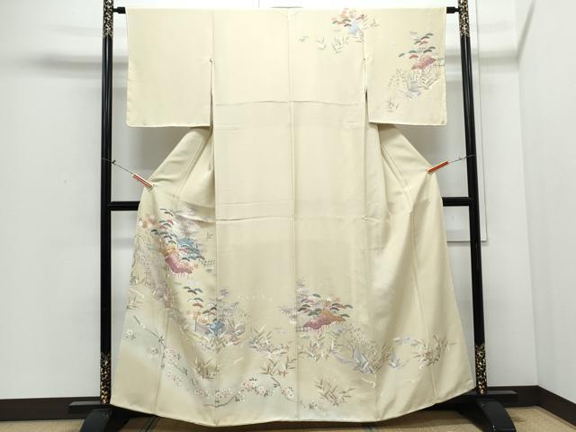 平和屋着物●訪問着 御所解文 暈し染め 金彩 正絹 逸品 CABI1321th