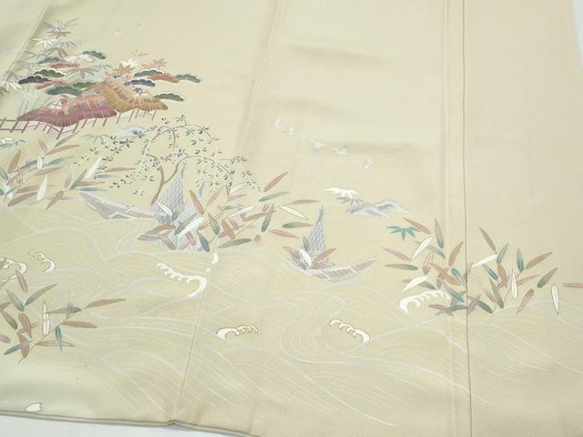 平和屋着物●訪問着 御所解文 暈し染め 金彩 正絹 逸品 CABI1321th