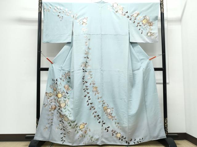 平和屋着物●訪問着 辻が花 暈し染め 金銀彩 正絹 逸品 CABI1324th