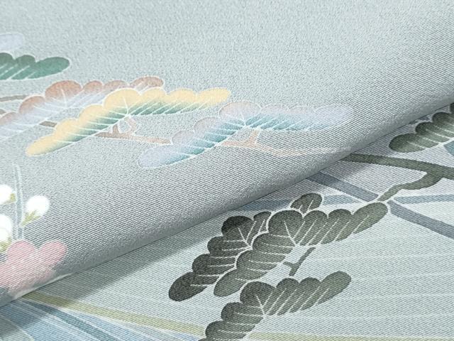 平和屋着物●訪問着 友禅 作家物 草花文 正絹 逸品 CABI1328th
