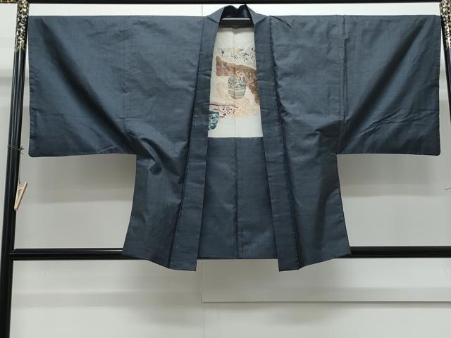 平和屋着物●男性 本場大島 アンサンブル 100亀甲 総詰め 証紙付き 正絹 逸品 CABI1335th