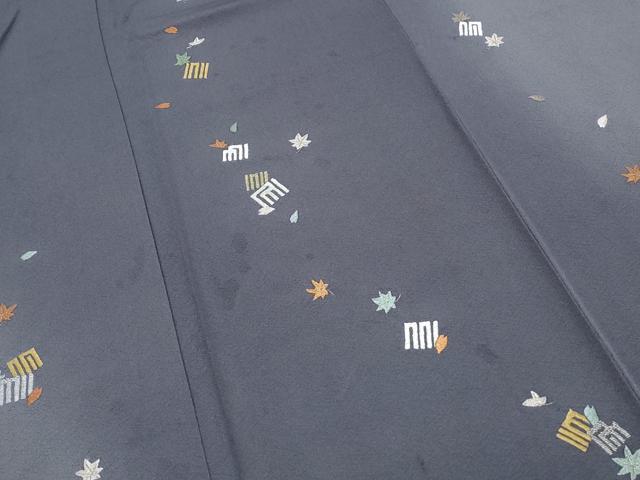 平和屋着物●訪問着 総刺繍 草花文 暈し染め 金糸 正絹 逸品 CABI1353th