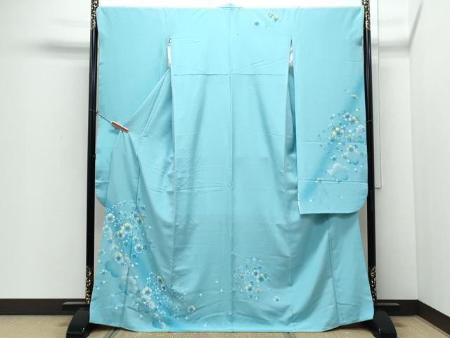 平和屋着物●豪華振袖 舞花文 暈し染め 正絹 逸品 CABI1354th