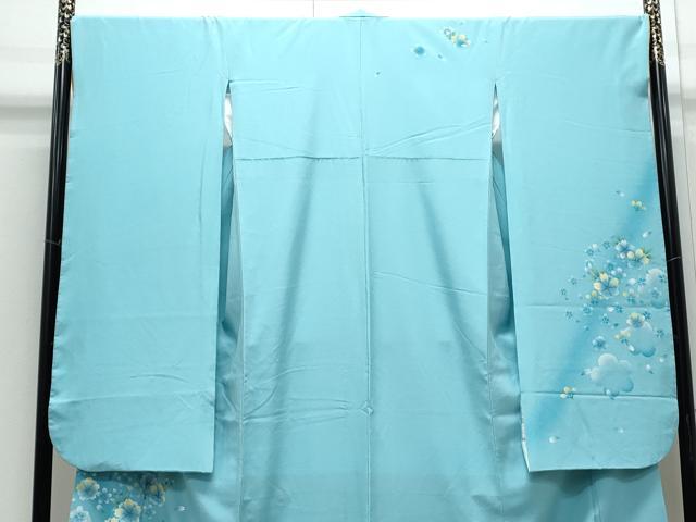 平和屋着物●豪華振袖 舞花文 暈し染め 正絹 逸品 CABI1354th