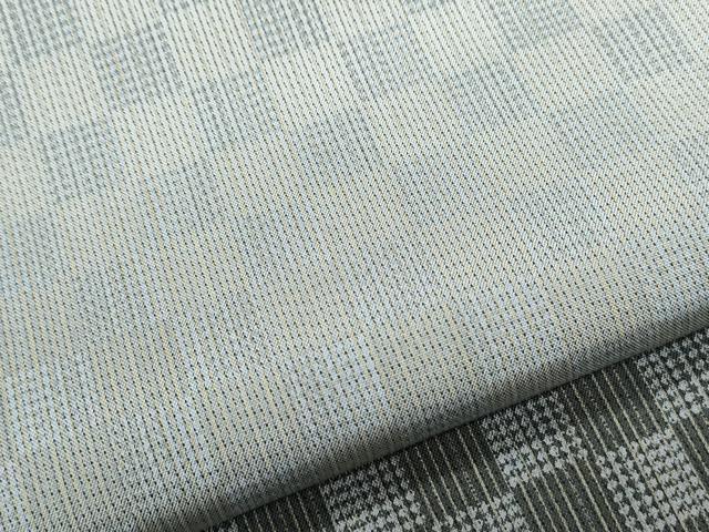 平和屋着物●本場染大島紬 訪問着 市松文 川野織物謹製 証紙付き 正絹 逸品 CABI1362th