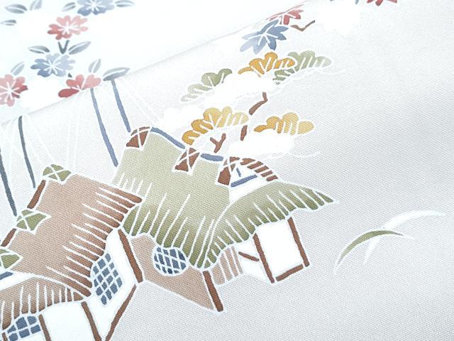 平和屋着物●訪問着 友禅 風景文 松屋扱い 正絹 逸品 CABI1369th