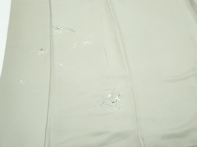 平和屋着物●豪華色留袖 刺繍 草花文 金彩 正絹 逸品 CABI1376th