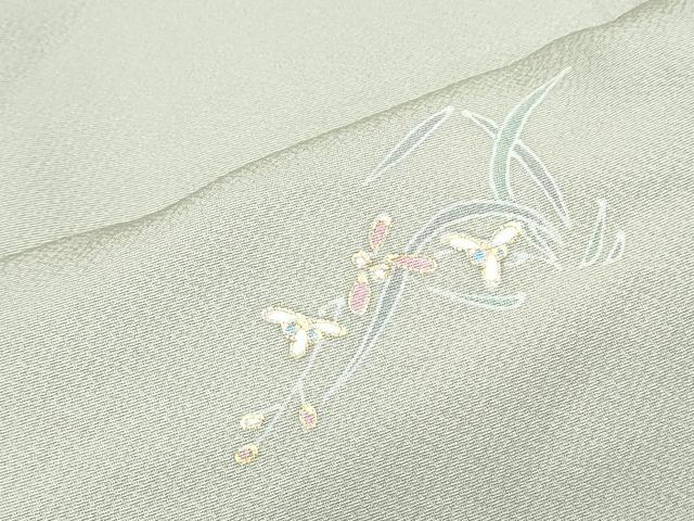 平和屋着物●豪華色留袖 刺繍 草花文 金彩 正絹 逸品 CABI1376th