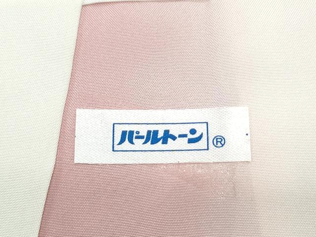 平和屋着物●本場大島紬 白大島 9マルキ 斜線花文 正絹 逸品 CABI1377th