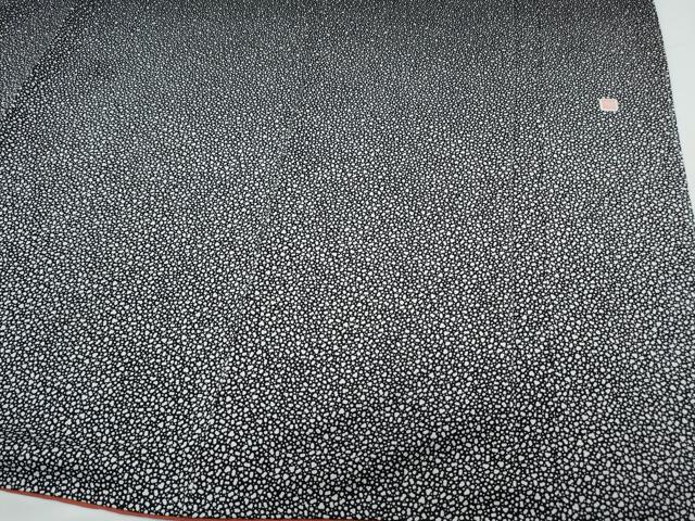 平和屋着物●色留訪問着 作家物 霞文 黒地 正絹 逸品 CABI1385th