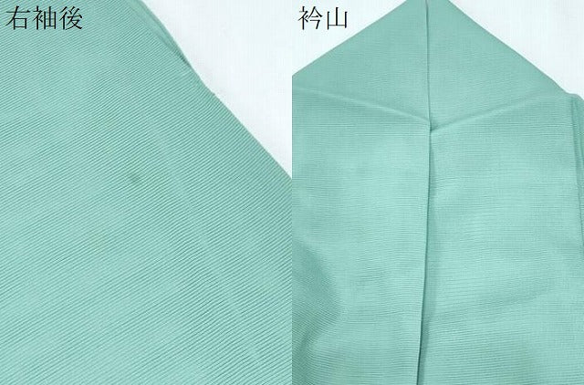 平和屋着物*夏物 色無地 絽 薄萌葱色 洗える着物 CABI1405th