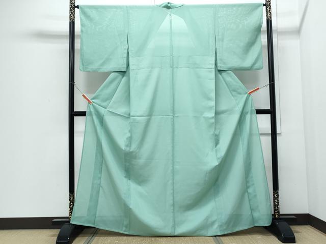 平和屋着物*夏物 色無地 絽 薄萌葱色 洗える着物 CABI1405th