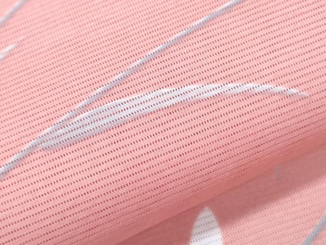 平和屋着物*夏物 小紋 絽 草花文 洗える着物 CABI1424th
