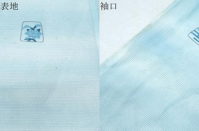 平和屋着物*夏物 小紋 絽 吉祥草花文 CABI1426th