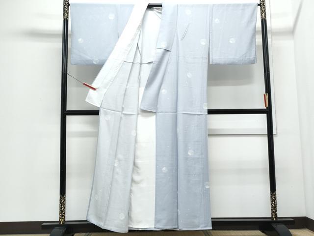 平和屋着物*夏物 小紋 絽 舞花文 正絹 逸品 CABI1441th