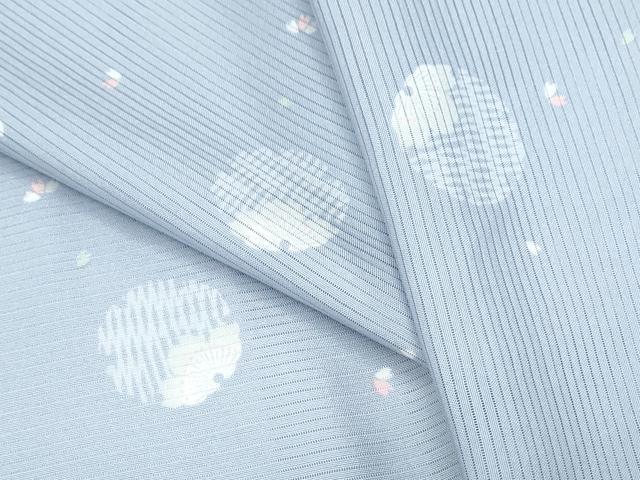 平和屋着物*夏物 小紋 絽 舞花文 正絹 逸品 CABI1441th