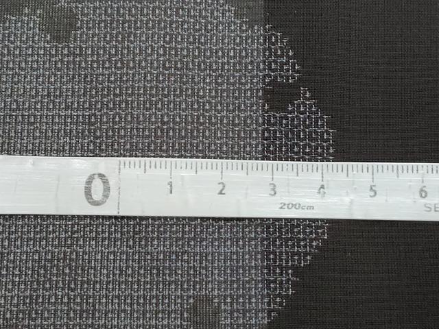 平和屋着物*夏物 越後夏大島紬 160亀甲 雪輪文 証紙付き 正絹 逸品 CABI1443th