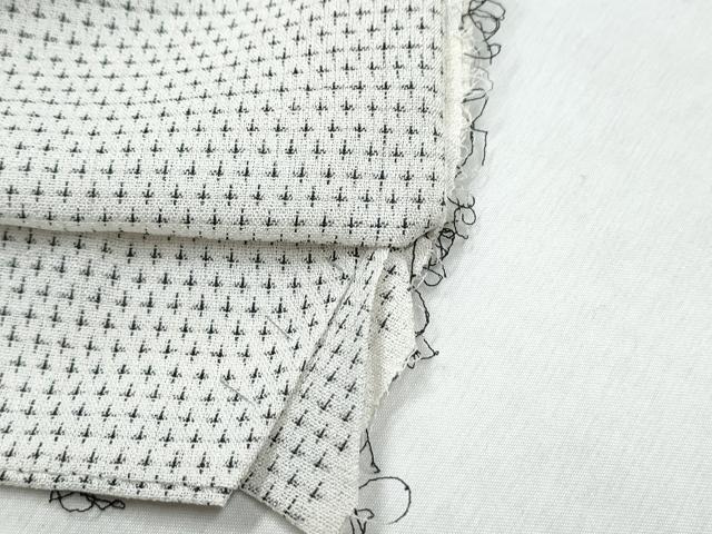 平和屋着物*夏物 白鷹お召 蚊絣 正絹 逸品 CABI1449th