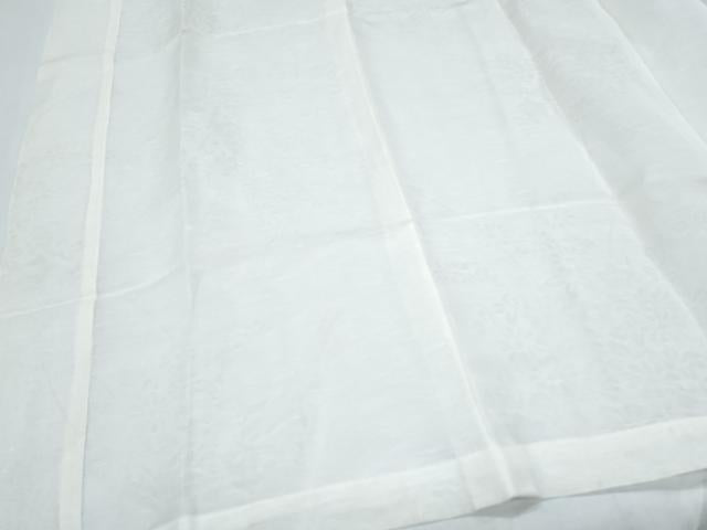 平和屋着物*夏物 長襦袢 草花紋紗 生成り色 逸品 CABI1452th
