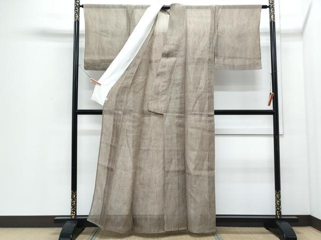 平和屋着物*夏物 小紋・浴衣兼用 作家物 格子文 正絹 逸品 CABI1455th