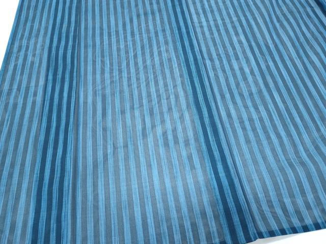 平和屋着物*夏物 小紋 紗 間道 小田急百貨店扱い 正絹 逸品 CABI1457th