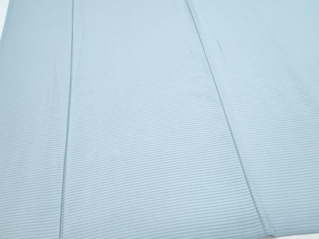 平和屋着物*夏物 色無地 絽 白藍色 正絹 逸品 CABI1459th
