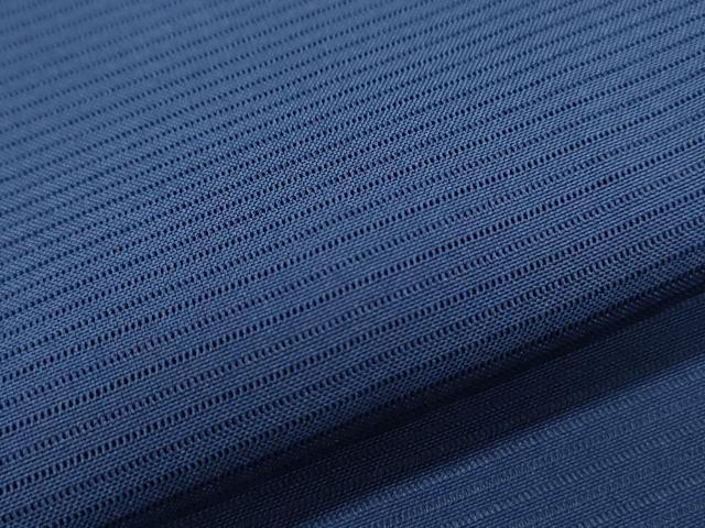 平和屋着物*夏物 色無地 絽 濃藍色 正絹 逸品 CABI1460th