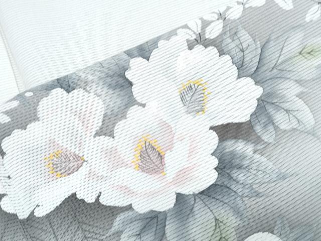 平和屋着物*夏物 訪問着 手描き 絽 花籠文 暈し染め 正絹 逸品 CABI1462th