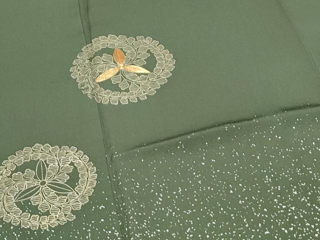 平和屋着物●訪問着 駒刺繍 吉祥丸文 金彩 正絹 逸品 CABI1467th