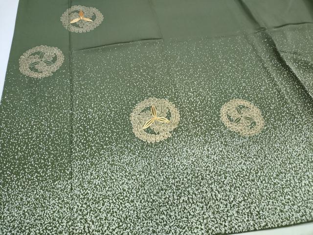 平和屋着物●訪問着 駒刺繍 吉祥丸文 金彩 正絹 逸品 CABI1467th
