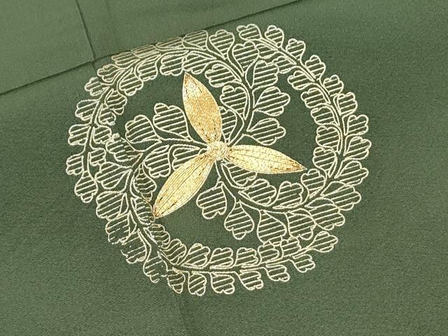 平和屋着物●訪問着 駒刺繍 吉祥丸文 金彩 正絹 逸品 CABI1467th