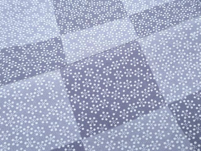 平和屋着物●上質な小紋 市松舞花文 正絹 逸品 CABI1473th