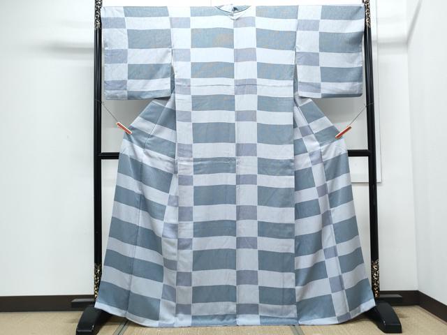 平和屋着物●上質な小紋 横段文 正絹 逸品 CABI1474th
