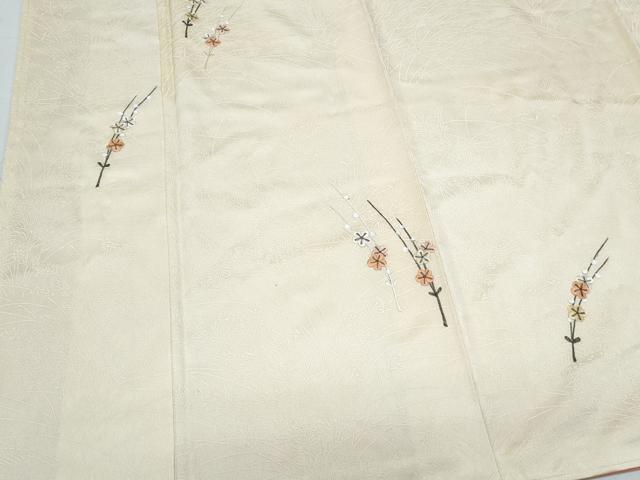 平和屋着物●訪問着 総刺繍 枝花文 正絹 逸品 CABI1475th