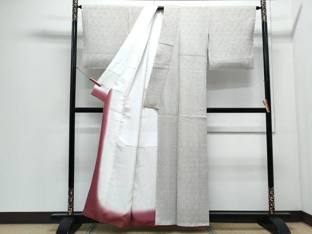 平和屋着物●大変加工の良い総絞り小紋 正絹 逸品 CABI1476th