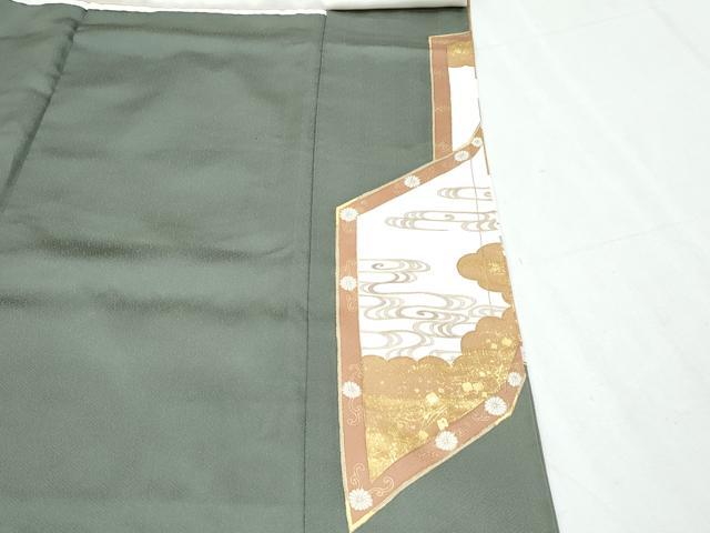 平和屋着物●豪華色留袖 駒刺繍 屏風松梅文 金彩 正絹 逸品 CABI1489th