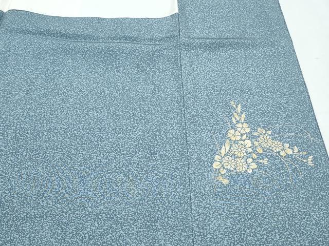平和屋着物●訪問着 草花シルエット 地紙草花文 金銀彩 正絹 逸品 CABI1501th