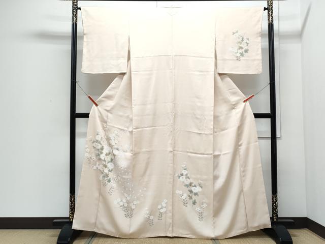 平和屋着物●訪問着 孔雀花文 金彩 正絹 逸品 CABI1513th