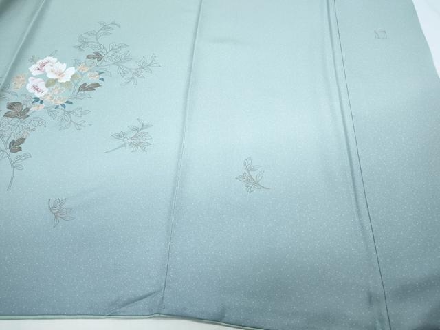 平和屋着物●訪問着 作家物 草花文 暈し染め 金彩 正絹 逸品 未使用 CABI1516th