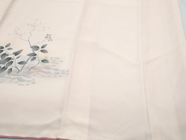 平和屋着物●訪問着 休み鳥 草花文 暈し染め やまと誂製 正絹 逸品 CABI1521th