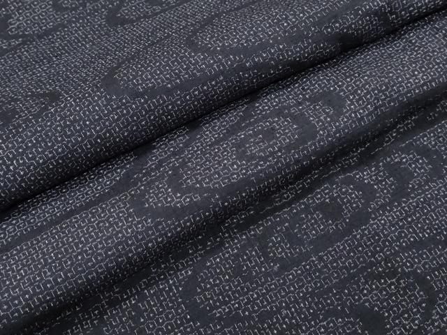 平和屋着物●結城紬 80亀甲 光琳水 正絹 逸品 CABI1529th