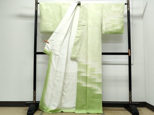平和屋着物●訪問着 霞文 暈し染め 正絹 逸品 CABI1531th