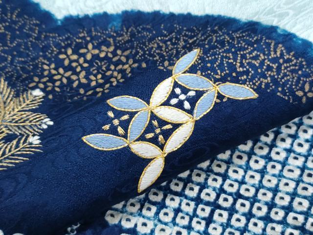 平和屋着物●豪華色留袖 駒刺繍 絞り 道長飛鶴松竹梅 金彩 正絹 逸品 CABI1545th