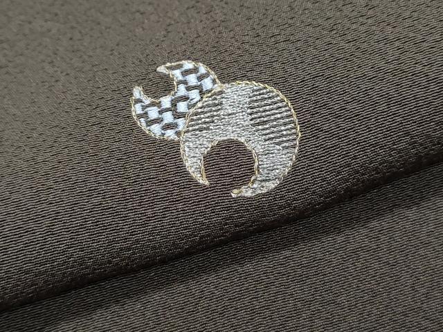 平和屋着物●上質な小紋 総刺繍 吉祥丸文 金銀糸 正絹 逸品 CABI1546th