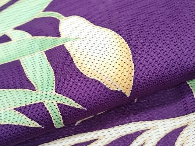 平和屋着物*夏物 訪問着 絽 流水草花文 正絹 逸品 CABI1550th